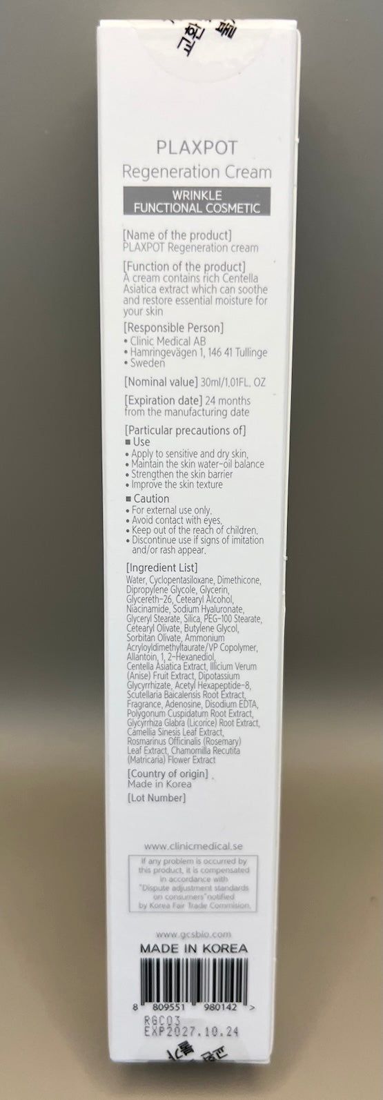 Crema regeneradora Plaxpot 